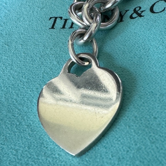 Tiffany & Co. .925 Engravable  Heart Tag Choker 16" - Picture 14 of 16